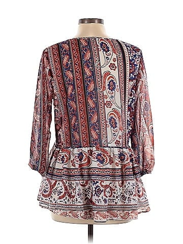 Umgee 3/4 Sleeve Blouse (view 2)