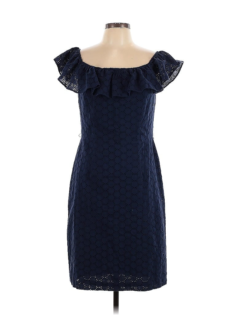 Pre-owned David Meister Cocktail Dress In Blue