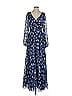 ML Monique Lhuillier 100% Polyester Blue Casual Dress Size 4 - photo 1