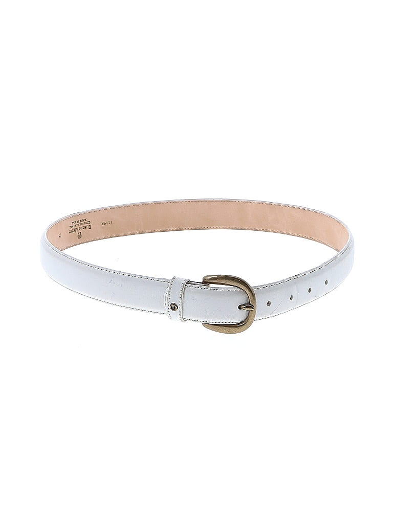 Etienne Aigner 100% Leather White Leather Belt Size M - photo 1