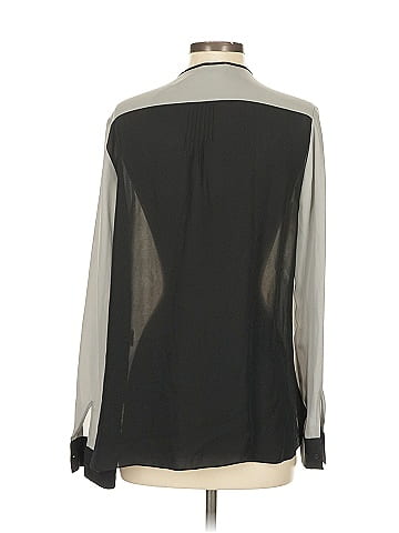 Elie Tahari Long Sleeve Silk Top (view 2)