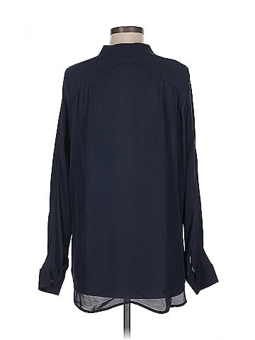 Vince. Long Sleeve Silk Top (view 2)