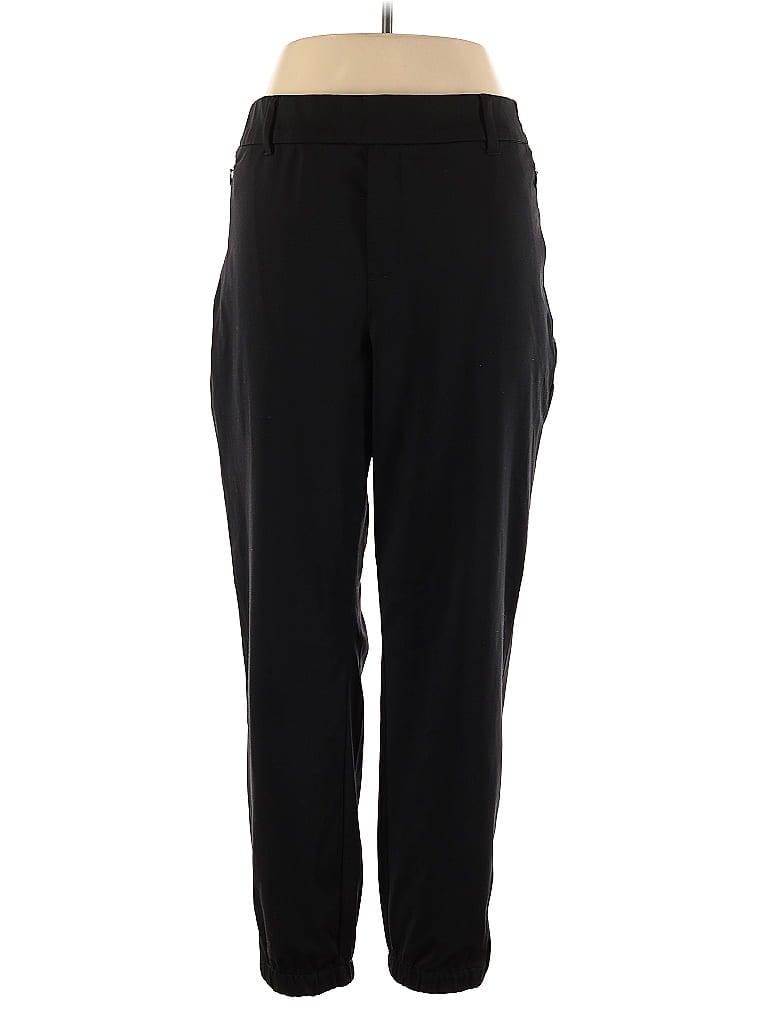 Pre-owned Lands' End Casual Pants In Black