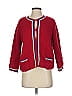 Frances Valentine 100% Lambswool Red Wool Cardigan Size S - photo 1