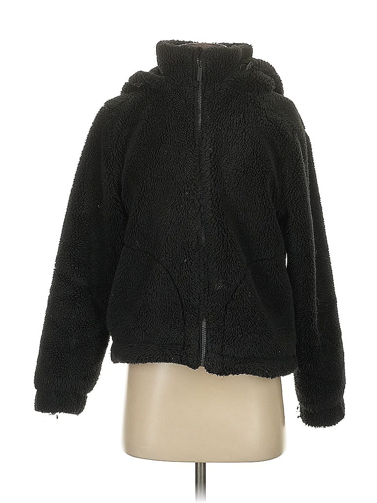 Pre-owned Carbon38 Faux Fur Jacket In Black