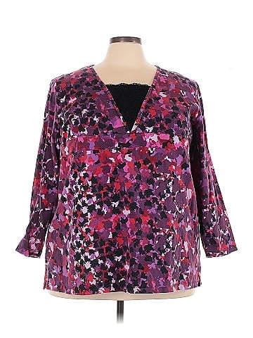 Liz & Me 3/4 Sleeve Blouse (view 1)