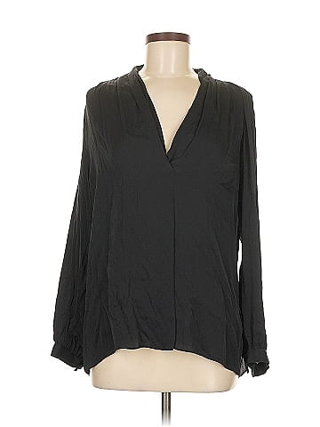 Elie Tahari Long Sleeve Silk Top (view 1)