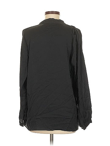 Elie Tahari Long Sleeve Silk Top (view 2)