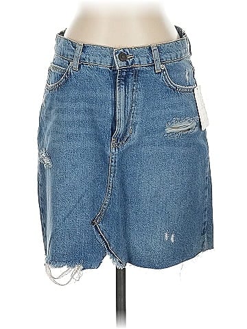 We the Free Denim Skirt (view 1)