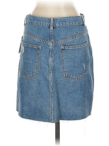 We the Free Denim Skirt (view 2)
