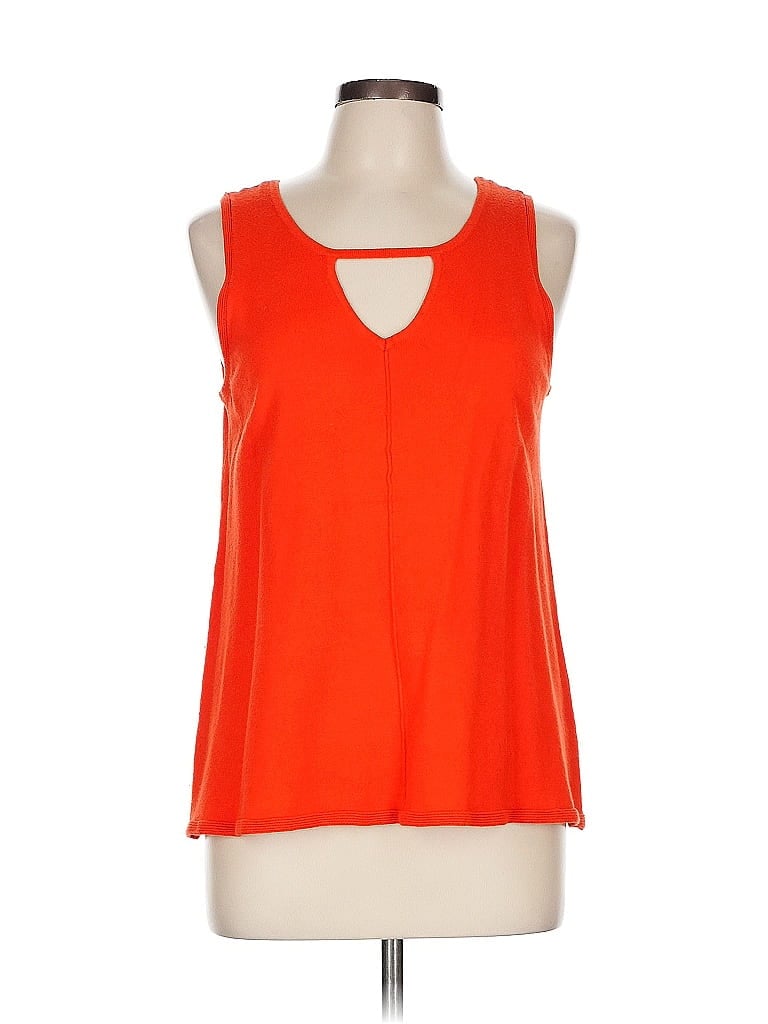 Pre-owned Joseph A Sleeveless Blouse In Orange