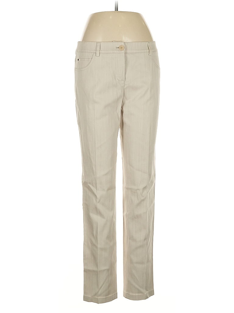 Akris Punto 100 Baumwolle Tan Ivory Khakis Size 6 86 off ThredUp
