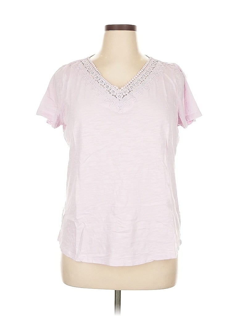 Pre-owned Talbots Outlet Short Sleeve T-shirt In Pink