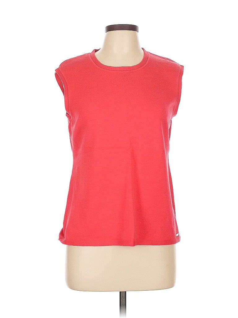 Pre-owned Calvin Klein Sleeveless T-shirt In Red