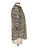Roar 100% Polyester Animal Print Brown Black 3/4 Sleeve Blouse Size XS - photo 4