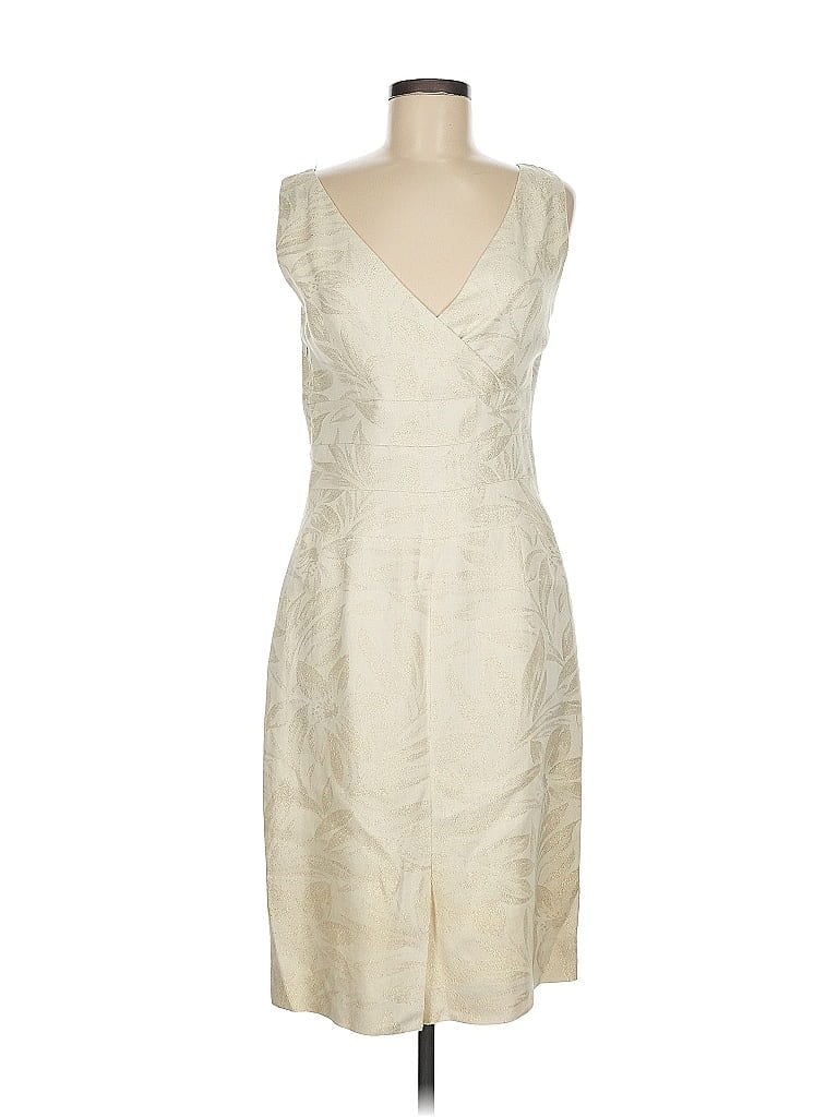 Pre-owned Talbots Cocktail Dress In White