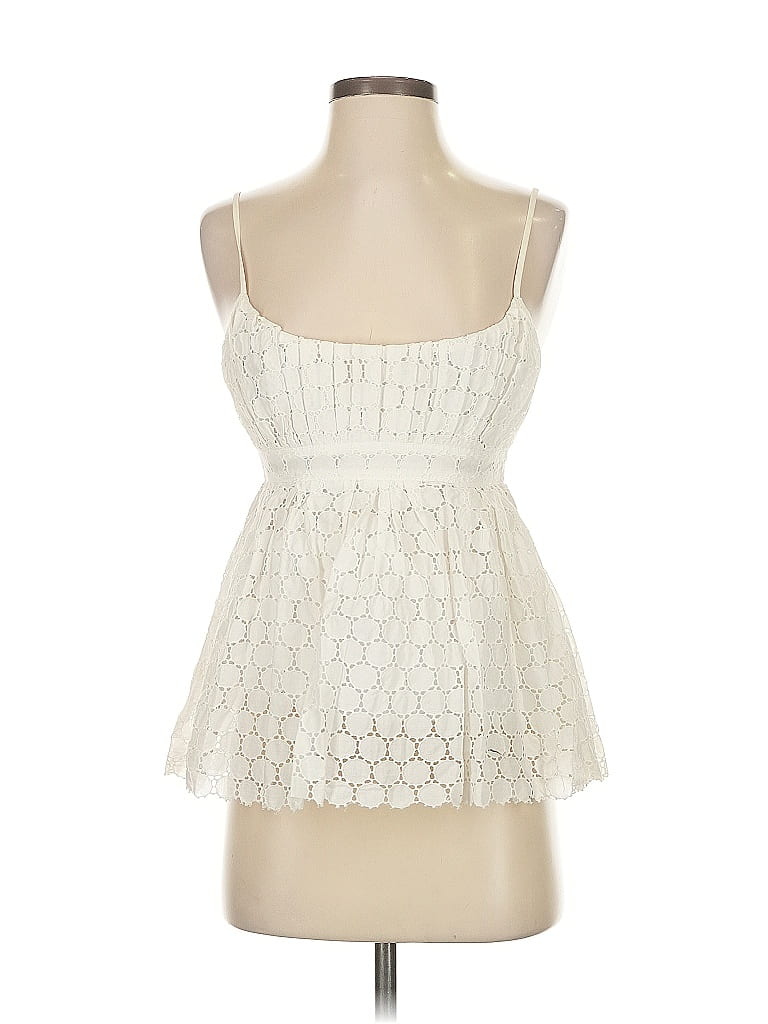 Robert Rodriguez 100% Cotton Ivory Sleeveless Blouse Size 2 - photo 1