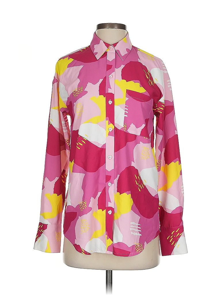 Pre-owned The Drop Long Sleeve Blouse In Pink
