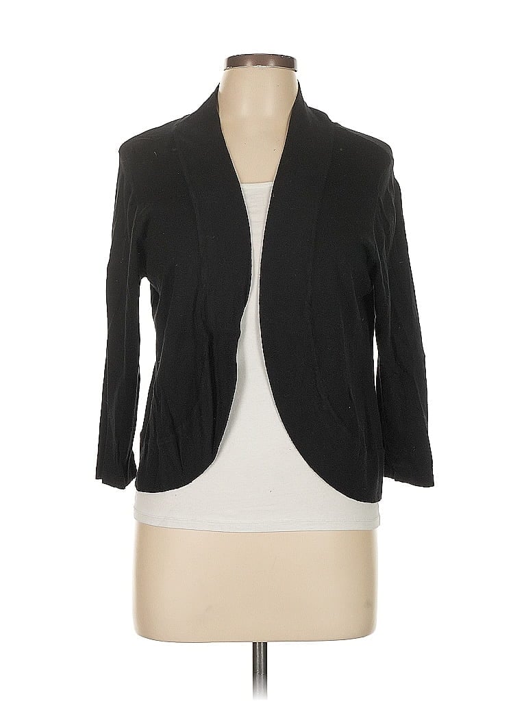 Pre-owned Dana Buchman Cardigan Sweater In Black