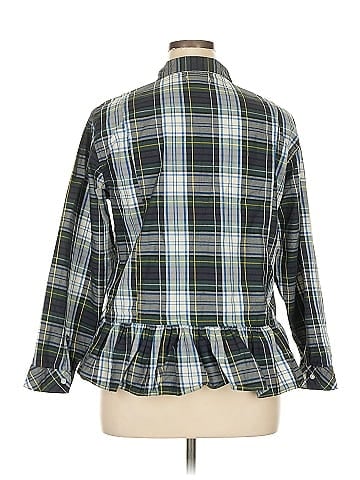 Kensie 3/4 Sleeve Button-Down Shirt (view 2)