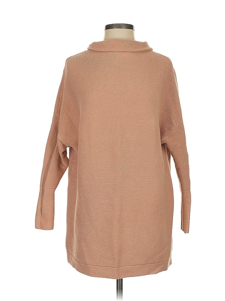 Pre-owned Unbranded Turtleneck Sweater In Brown