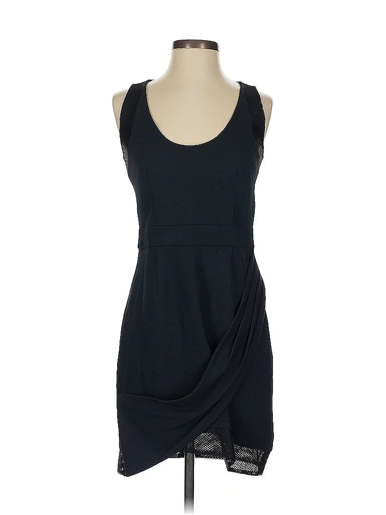 Rebecca Minkoff 100% Polyester Solid Black Cocktail Dress Size 4 - photo 1