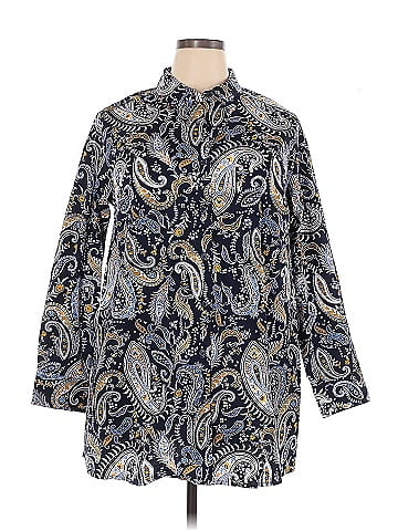 Jessica London Long Sleeve Button-Down Shirt (view 1)
