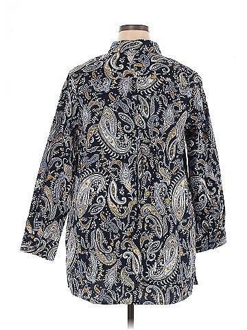 Jessica London Long Sleeve Button-Down Shirt (view 2)