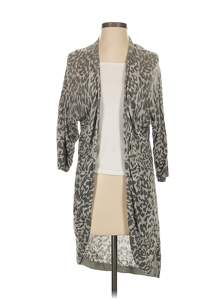 Pre-owned H&m Cardigan Sweater In Gray