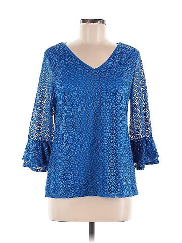 Roz & Ali 3/4 Sleeve Blouse (view 1)