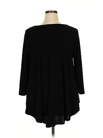 Green Envelope 3/4 Sleeve Top (view 2)