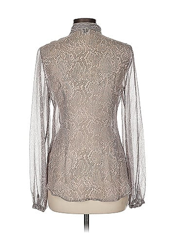 Haute Hippie Long Sleeve Silk Top (view 2)