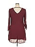 Speechless 100% Polyester Solid Burgundy Casual Dress Size XL - photo 2