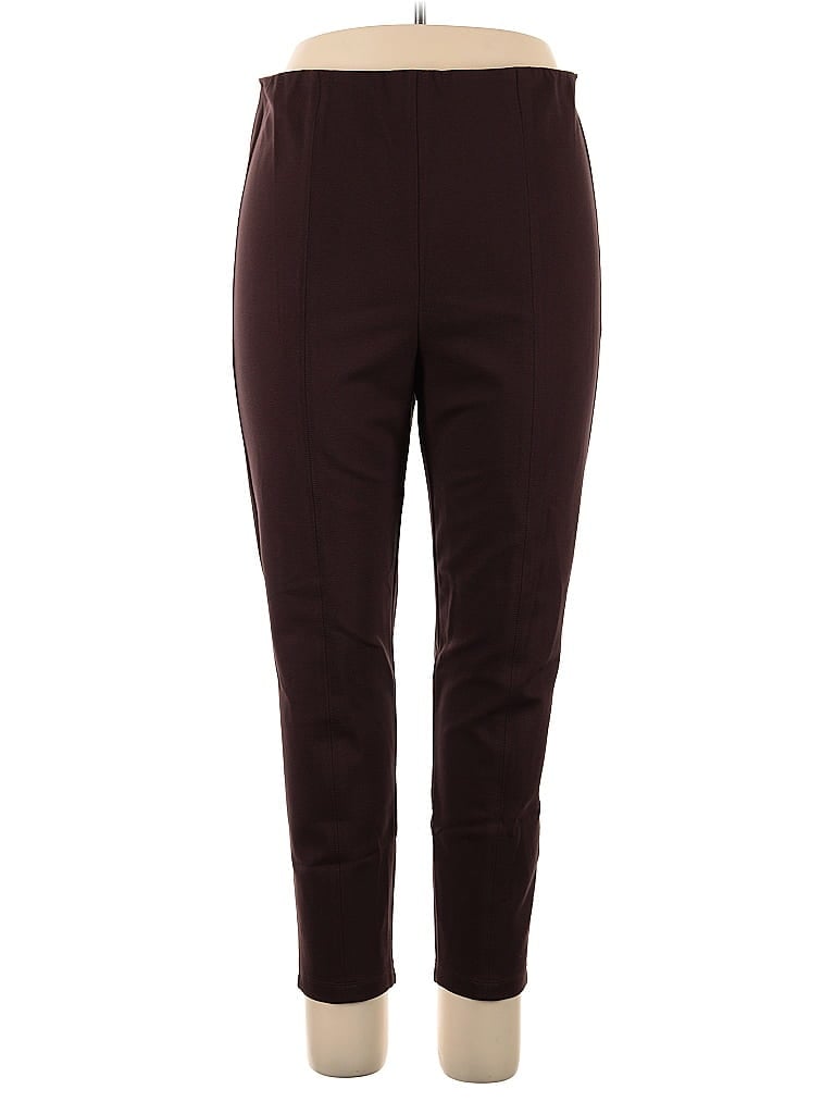 Click to view more detailed imagery on our partner's website Pre-owned Pearl By Lela Rose Active Pants In Burgundy