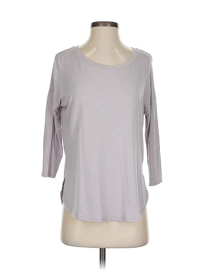 Pre-owned Babaton 3/4 Sleeve T-shirt In Gray