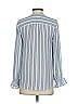 T Tahari 100% Polyester Stripes Gray Long Sleeve Blouse Size XXS - photo 2