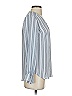T Tahari 100% Polyester Stripes Gray Long Sleeve Blouse Size XXS - photo 4