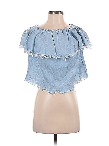 Mumu Blue Sleeveless Blouse (view 1)
