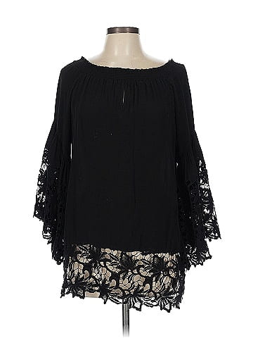 Black Label by Chico's 3/4 Sleeve Blouse (view 1)