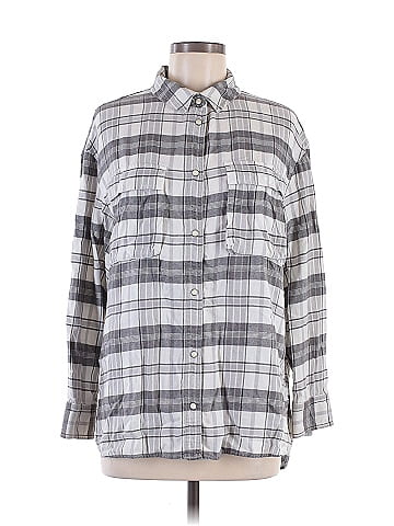 American Eagle Outfitters Long Sleeve Button-Down Shirt (view 1)