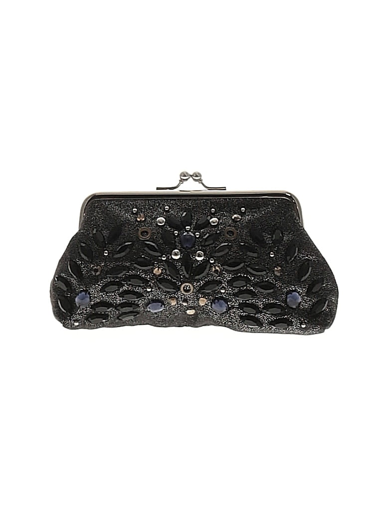 Rafe New York Black Silver Coin Purse One size - photo 1