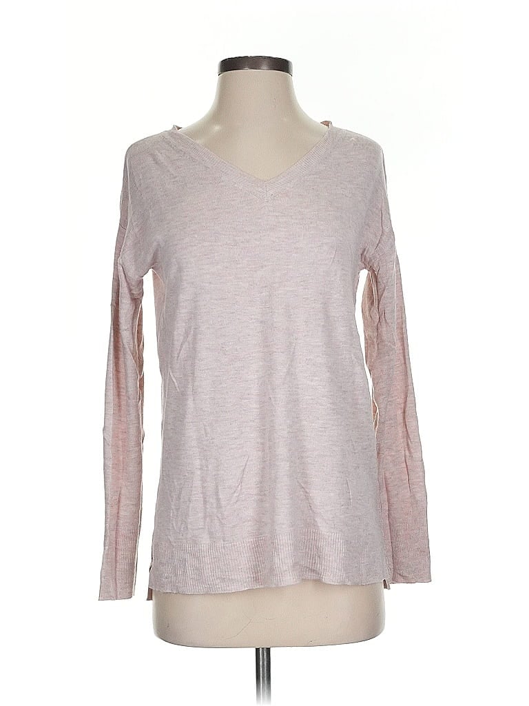 Pre-owned A New Day Long Sleeve Top Gray V Neck Tops