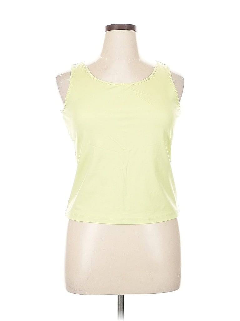 Click to view more detailed imagery on our partner's website Pre-owned Liz Claiborne Sleeveless T-shirt In Yellow