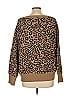 Old Navy Animal Print Brown Pullover Sweater Size L - photo 2