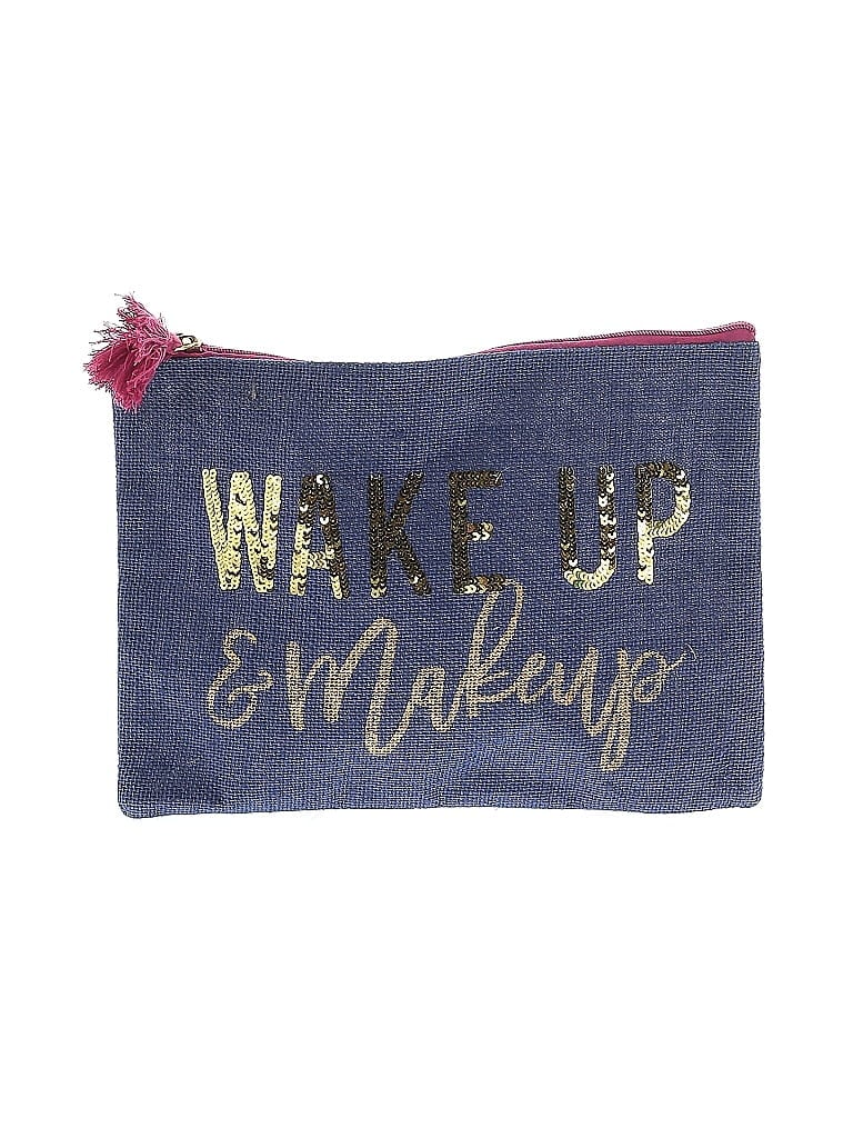 Pre-owned Mud Pie Makeup Bag In Blue