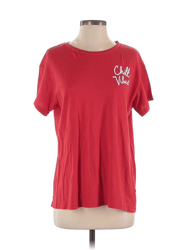 Victoria's Secret Pink Red Short Sleeve T-Shirt Size S - photo 1