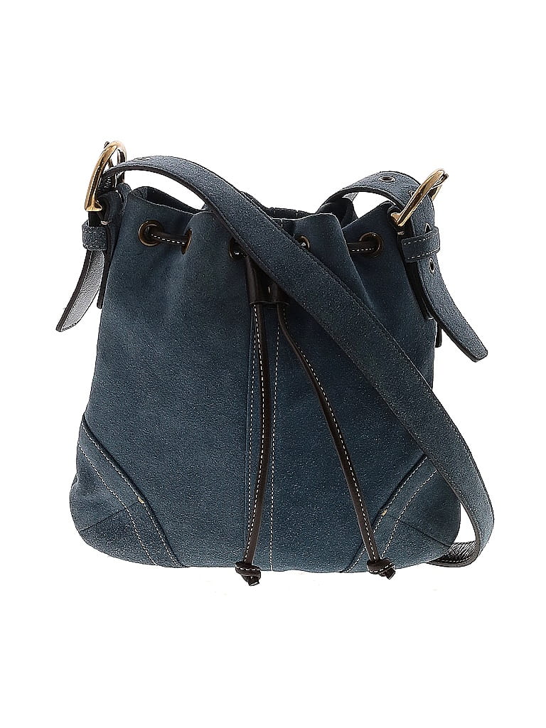 Coach 100% Leather Blue Leather Bucket Bag One size - photo 1