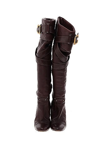 Chloé Leather Knee Boots (view 2)