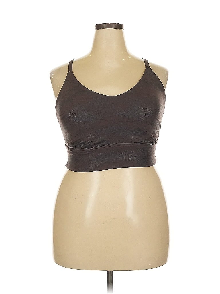 Pre-owned Offline By Aerie Tank Top Brown Strapless Neckline Tops