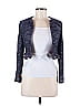 Carolina Herrera Blue Purple Cardigan Size 8 - photo 1